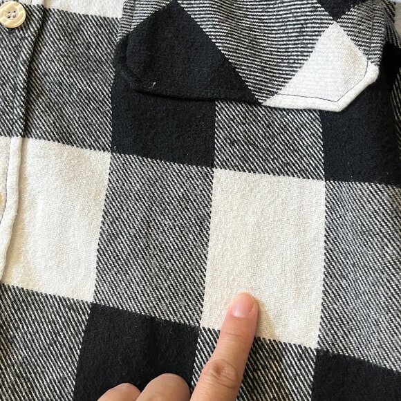 Anti Social Social Club Flannel Plaid Floral Button Down Shirt - Men's Size L - Picture 8 of 14